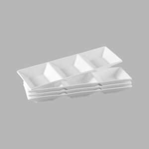 본차이나 사각나눔찬기(3칸)SET